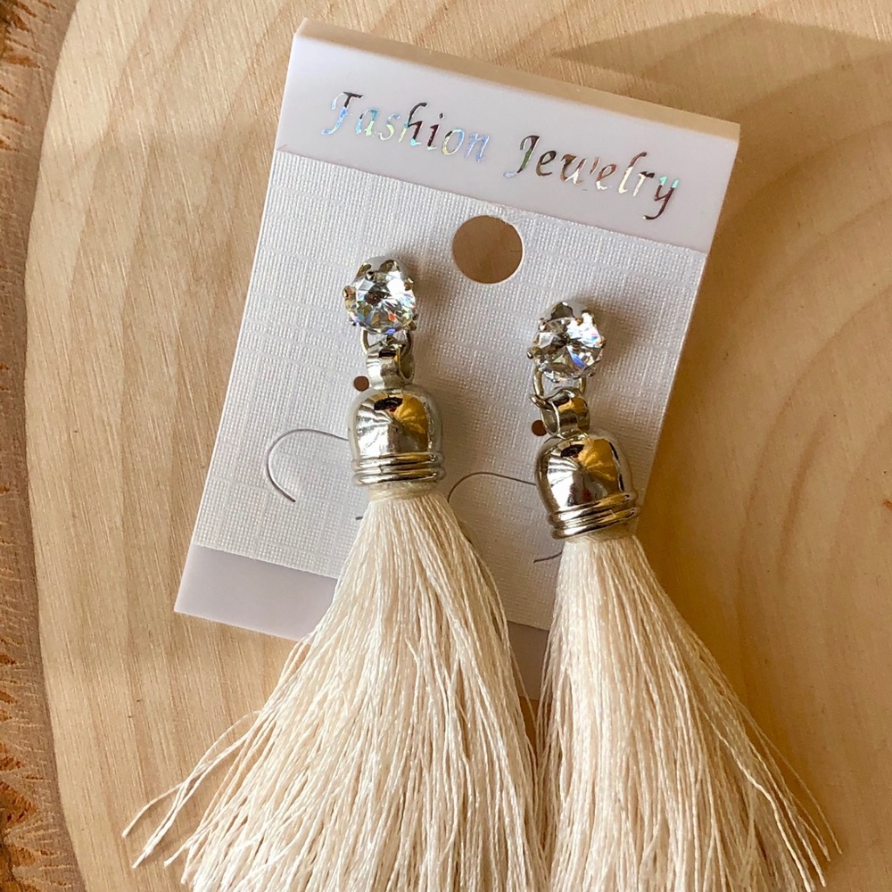 Handmade Tassel Earrings - Picture 7 of 8